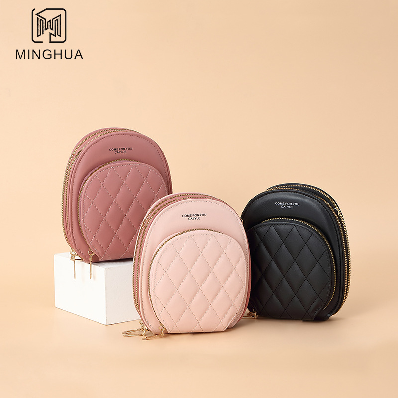 New Crossbody Bag for Women, Solid Color Shoulder Bag, Summer Fashion, Simple Multi-Card Slot Small Square Bag, Cross-Border Source Manufacturer